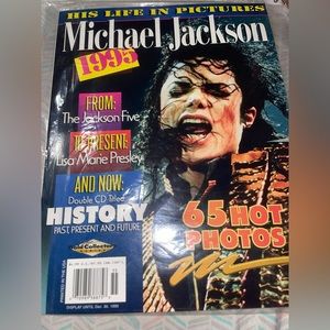 1995 Michael Jackson vintage magazine, His life in pictures
